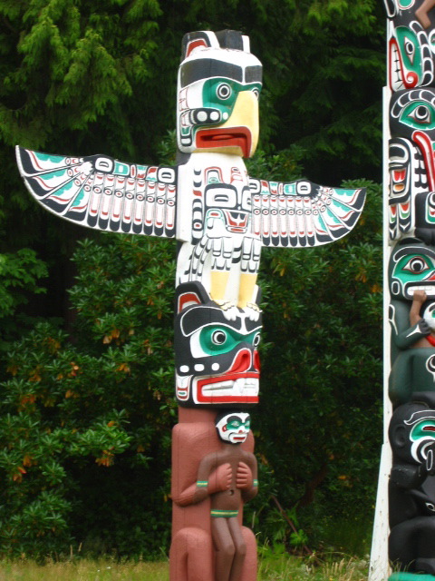 Native American totem pole, Stanley Park