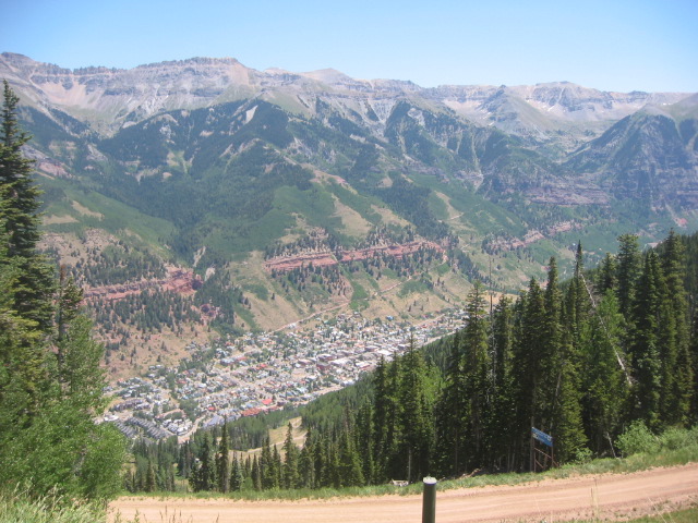 Telluride is in a box canyon