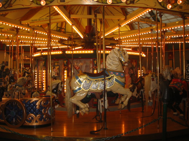 hand-painted carousel